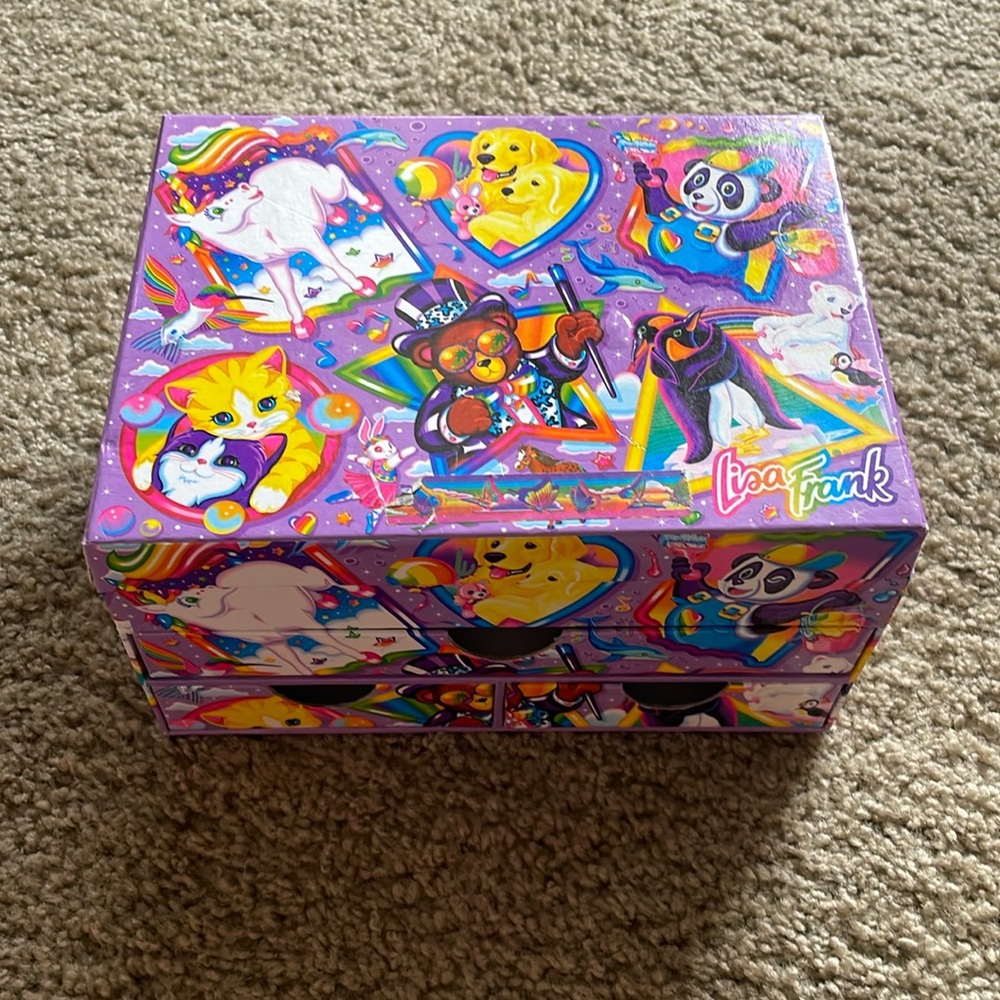 VINTAGE Lisa Frank organizer EUC